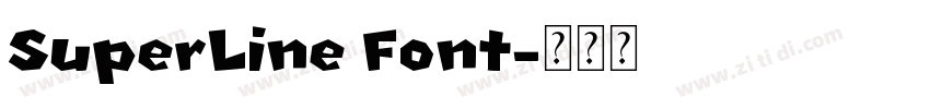 SuperLine Font字体转换